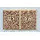 ARGENTINA 1882 GJ 61P PAREJA VARIEDAD SIN DENTAR ESTAMPILLAS NUEVAS CON GOMA MUY LINDAS Y RARAS U$ 100
